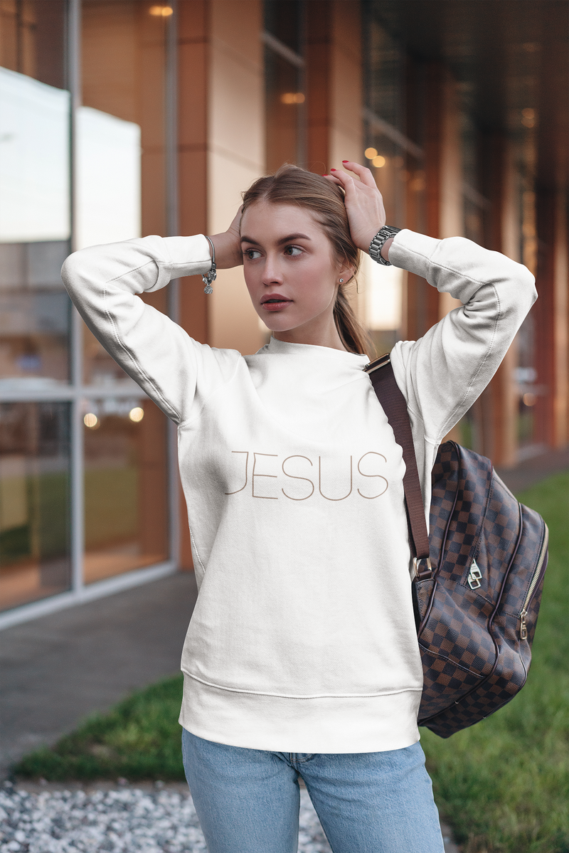 JESUS SWEATSHIRT-WHITE