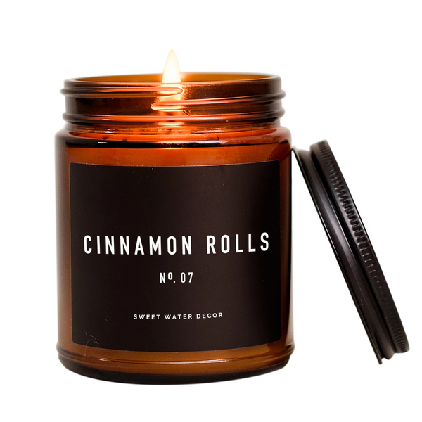 Cinnamon Rolls Soy Candle | Amber Jar Candle