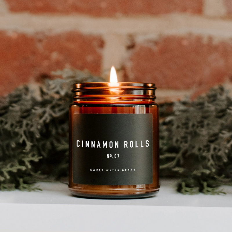 Cinnamon Rolls Soy Candle | Amber Jar Candle