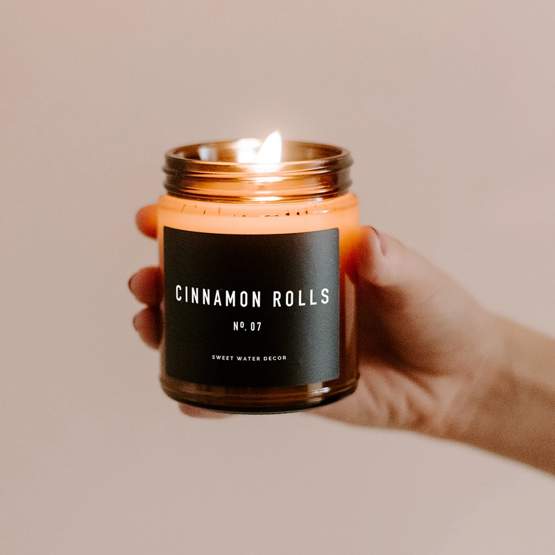 Cinnamon Rolls Soy Candle | Amber Jar Candle