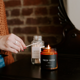 Fresh Coffee Soy Candle | Amber Jar Candle