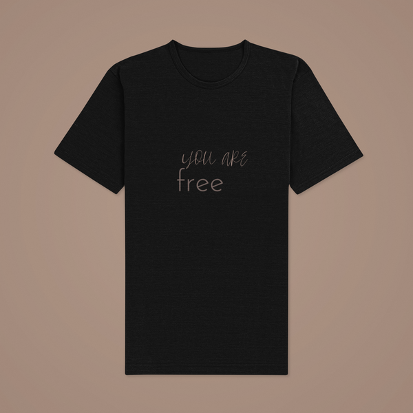 BLACK YOU ARE FREE TEE