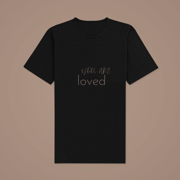 BLACK YOU ARE LOVED TEE