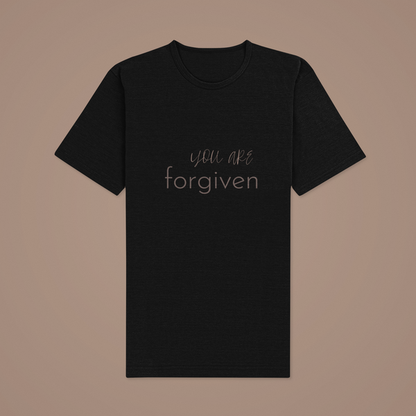 BLACK YOU ARE FORGIVEN TEE